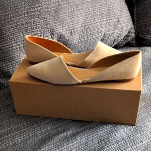 Elegant Tan D' Orsay Women's Flats